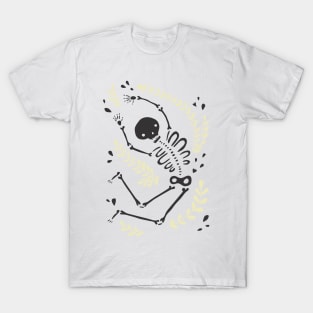 Falling Bones (yellow/black) T-Shirt